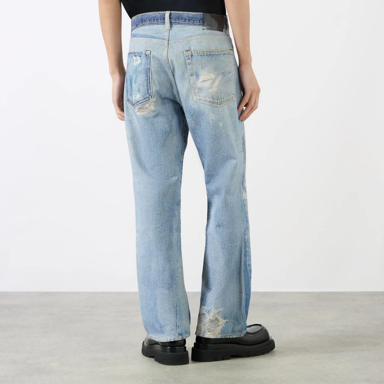 OUR LEGACY Third Cut Printed Straight Leg Jeans - Denim