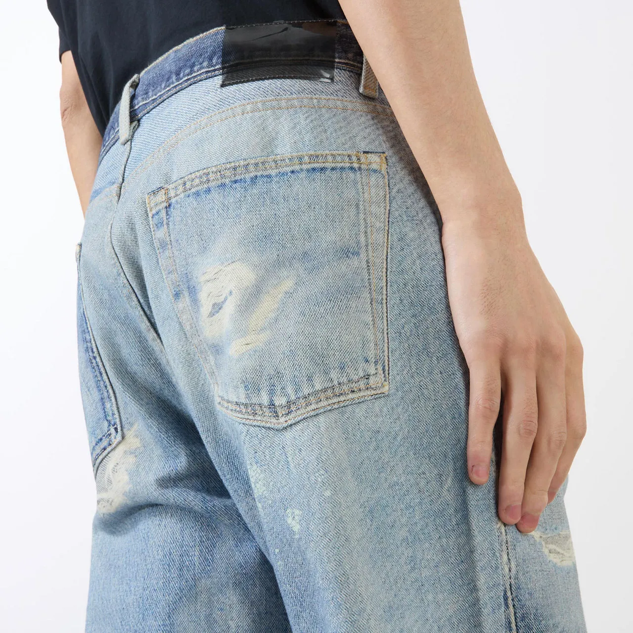 OUR LEGACY Third Cut Printed Straight Leg Jeans - Denim