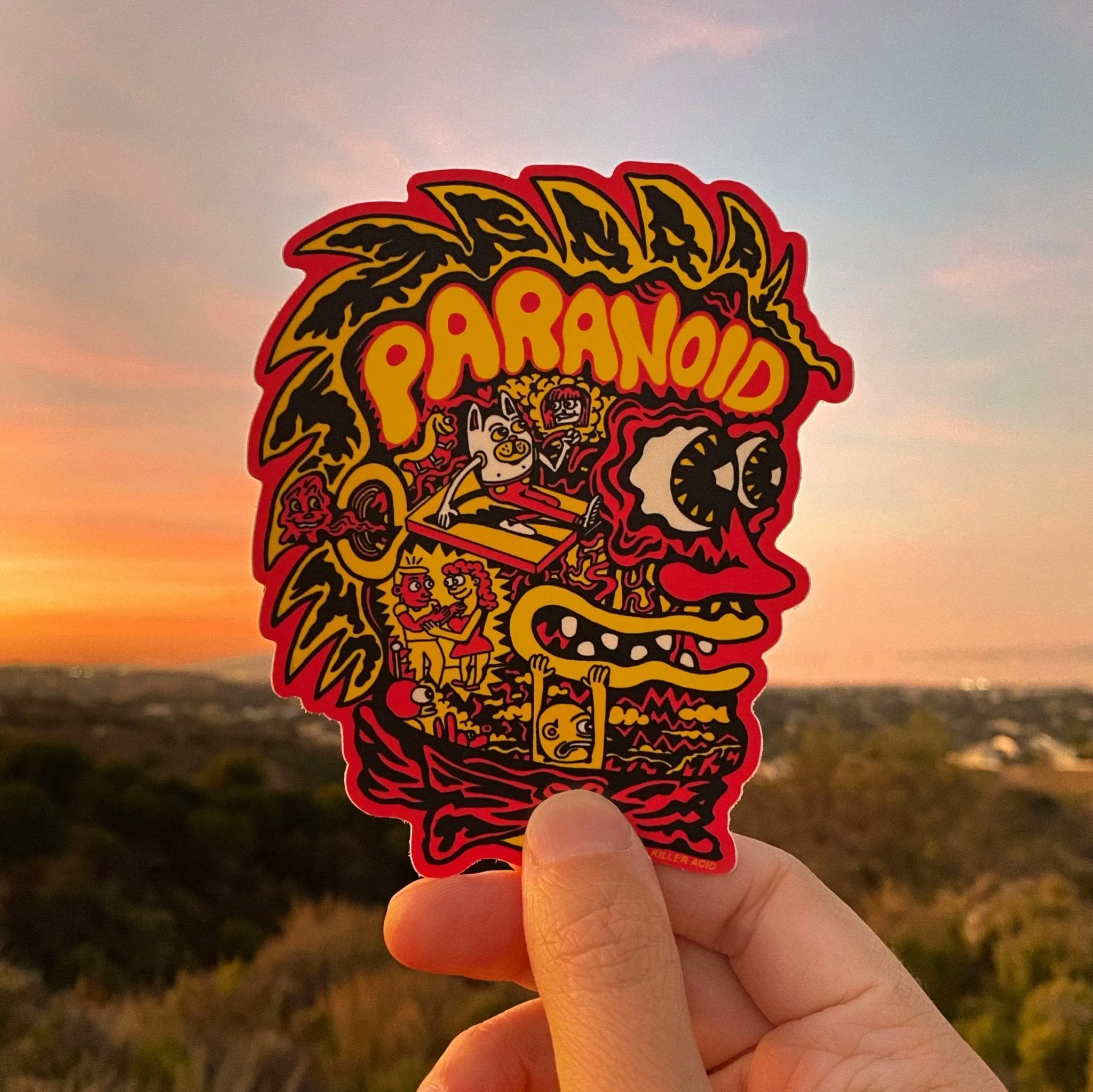 Paranoid Sticker