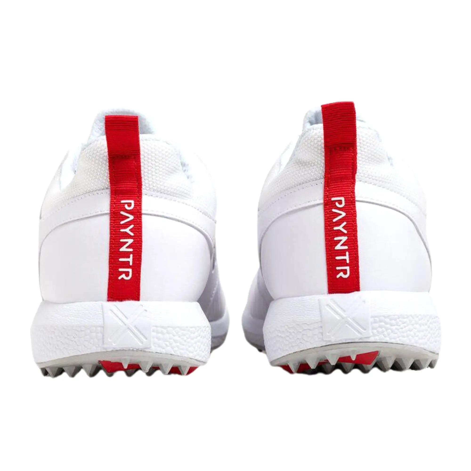 Payntr Cricket Shoes, Model V Pimple - White All Rounder Cricket Shoes