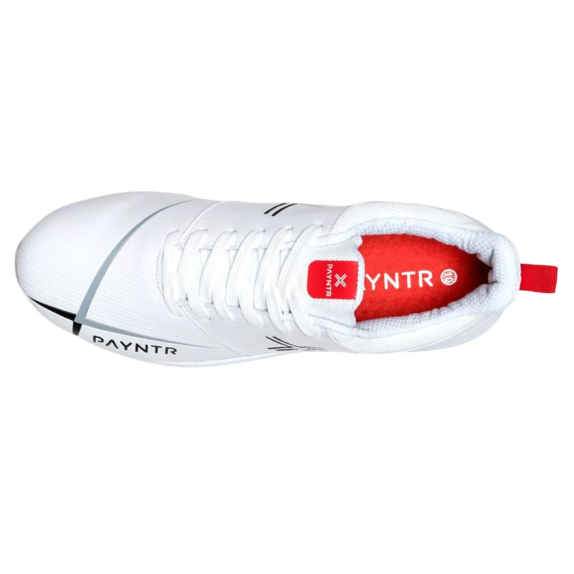 Payntr Cricket Shoes, Model V Pimple - White All Rounder Cricket Shoes