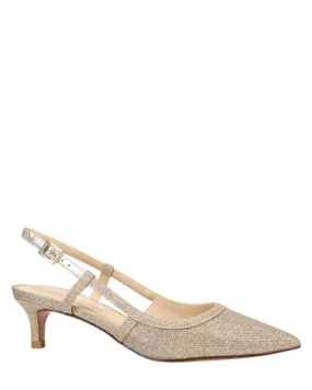 Pelle Moda Deena Heel- Platinum Gold Metallic