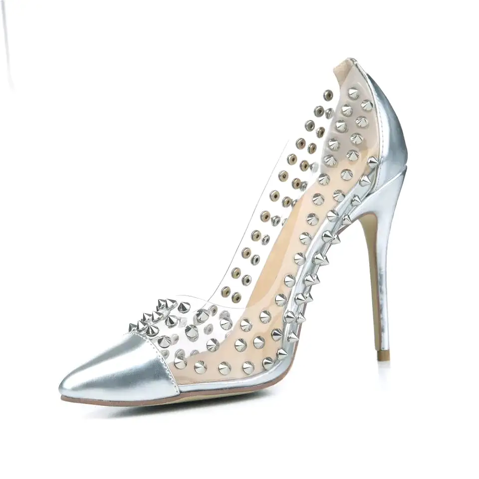 Pointy Toe Rivets High Heel