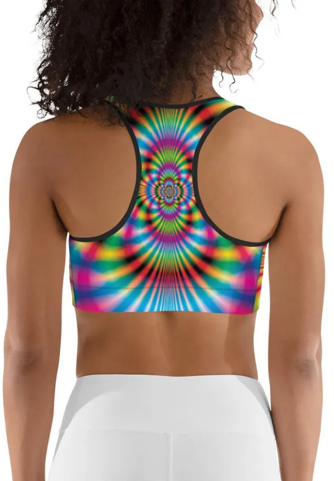 Psychedelic Rave Sports Bra