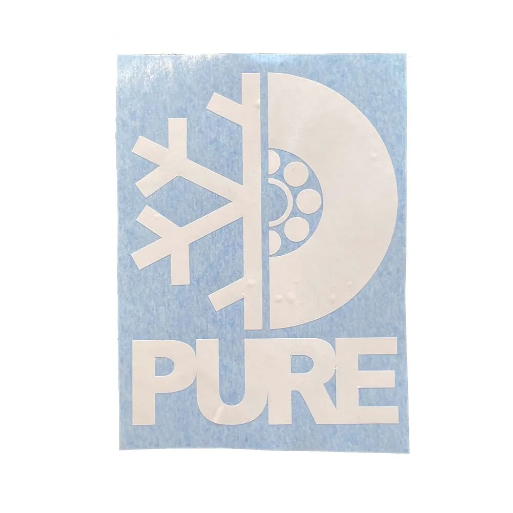 Pure FW Stacked Die Cut Sticker