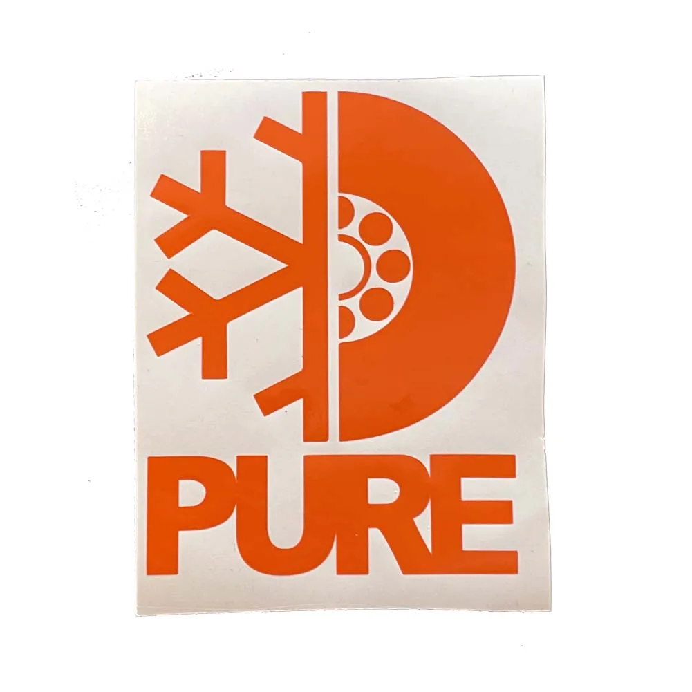 Pure FW Stacked Die Cut Sticker