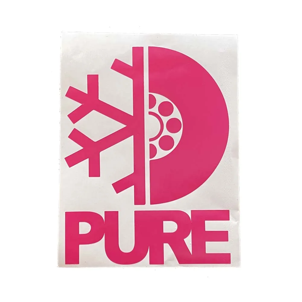 Pure FW Stacked Die Cut Sticker