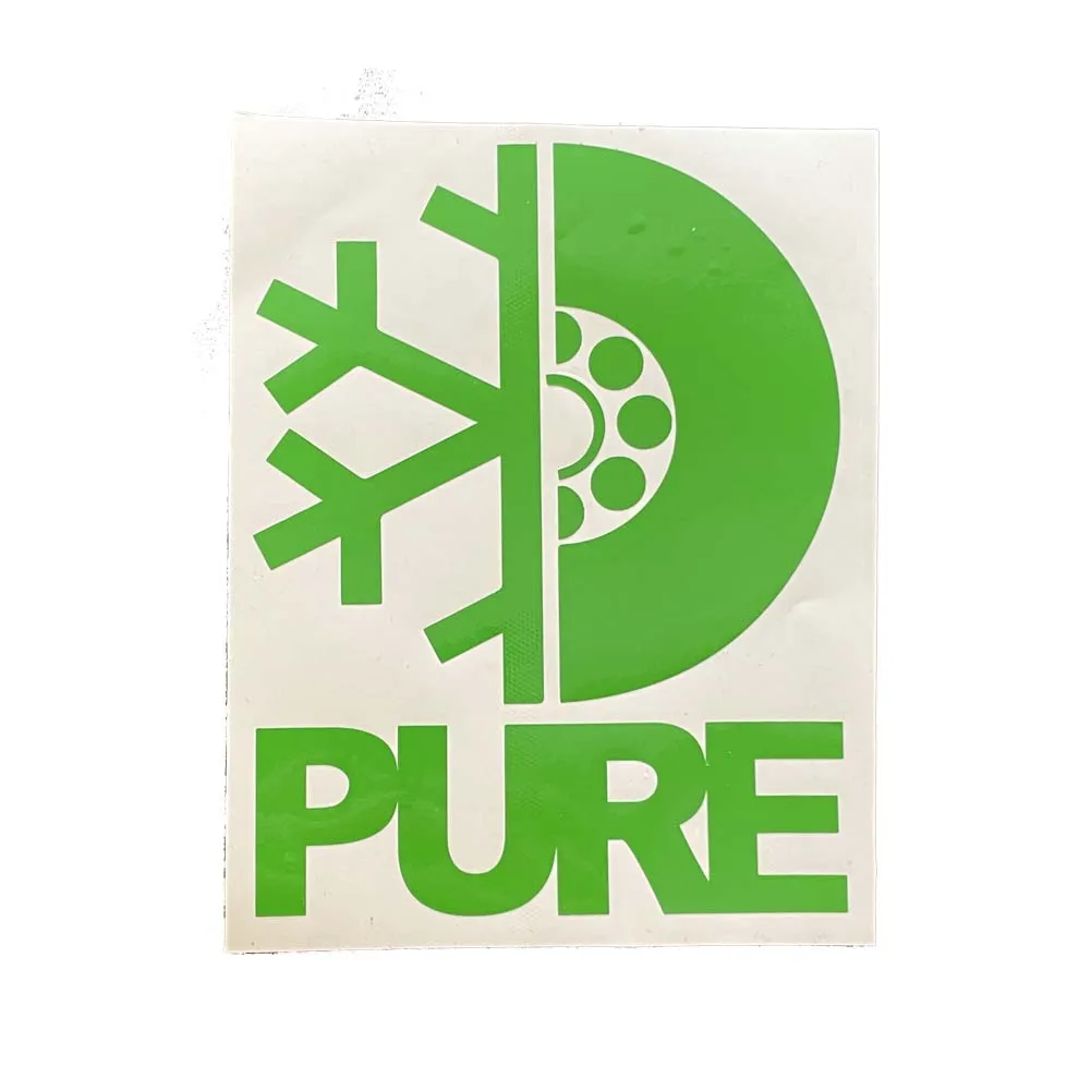 Pure FW Stacked Die Cut Sticker