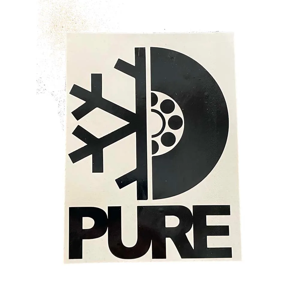 Pure FW Stacked Die Cut Sticker