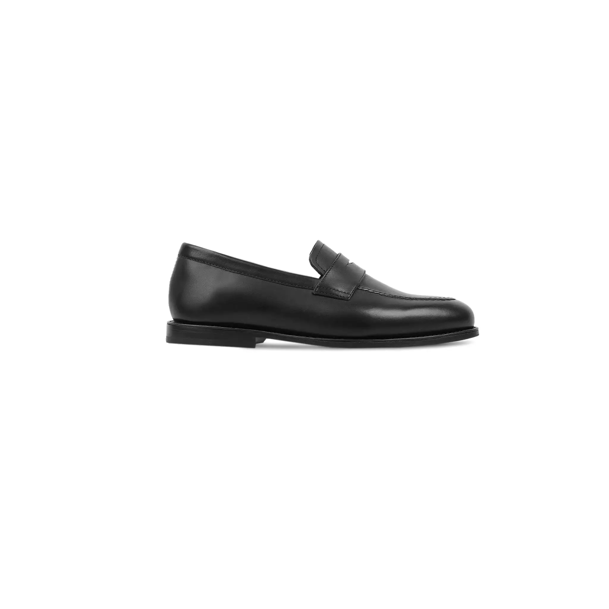 Quartz - Kid's Black Calf Leather Loafer (5-12 Years Old)