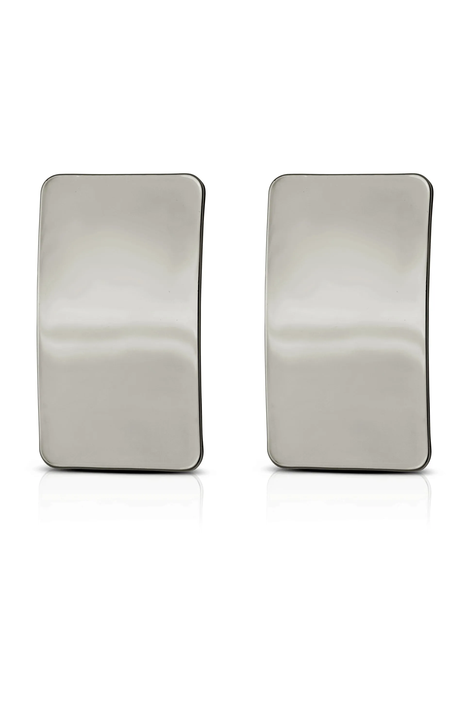 Rectangle Metal Stud Earrings