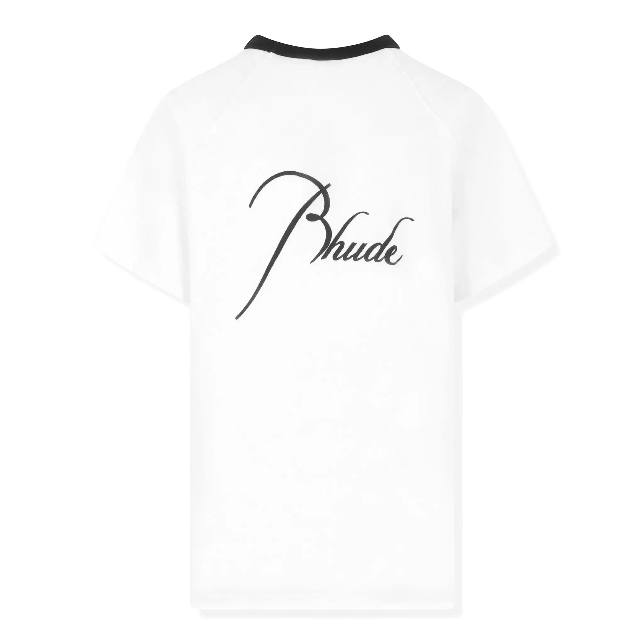 Rhude Raglan Logo Black White T Shirt