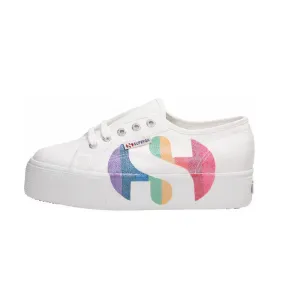 SCARPE 2790 COTW PRINTED LOGO GLITTER Donna White Multicolor