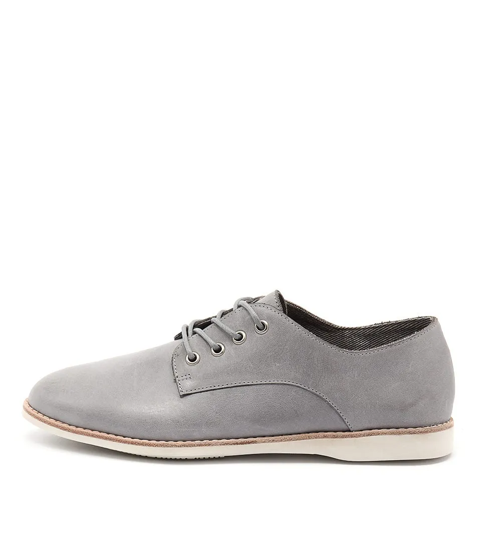 SILENT D Needle Blue Grey Leather