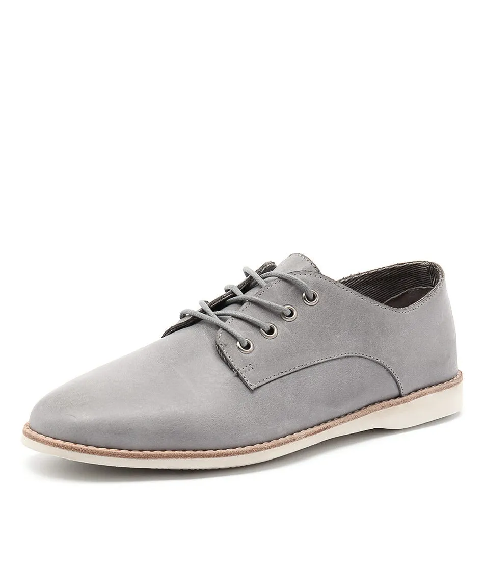 SILENT D Needle Blue Grey Leather