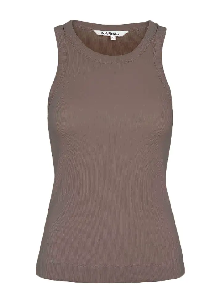 Soft Rebels Adelynn Tank Top SR320-307 Coffee quartz