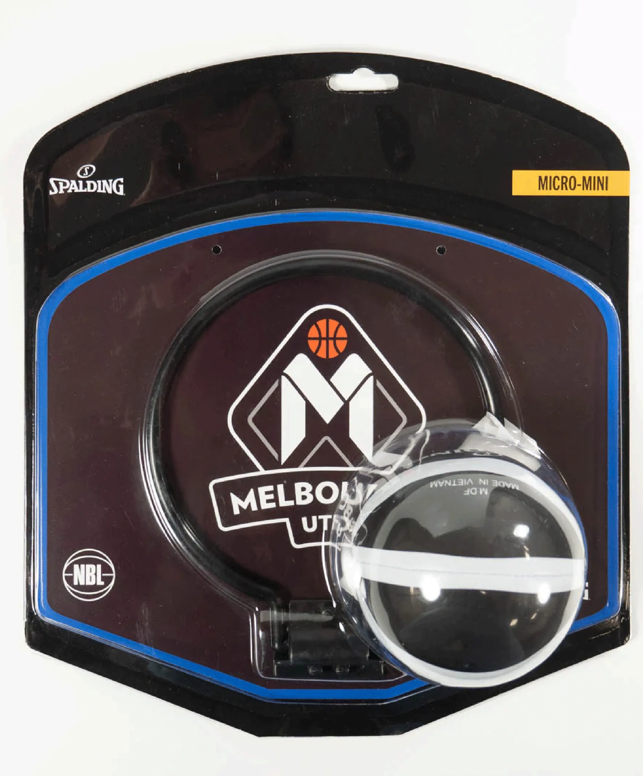 Spalding NBL Team Micro Mini Melbourne United Backboard  5001/NBL/MEL