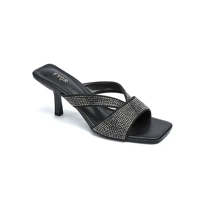 Square Toe Embellished Mule BB 44