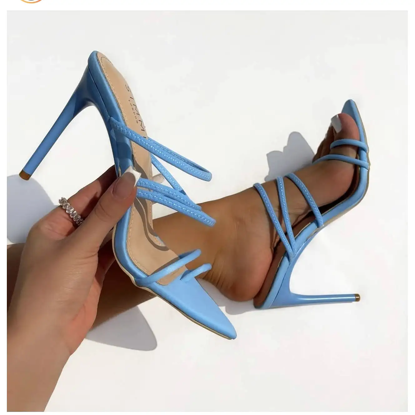 Strappy Stiletto Mules