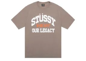 Stussy x Our Legacy Work Shop Collegiate Pigment Dyed Tee Taupe