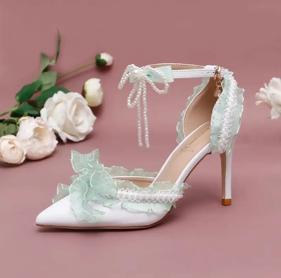 The Ellie Lolita Lace Heels (Available in 3 Colours)