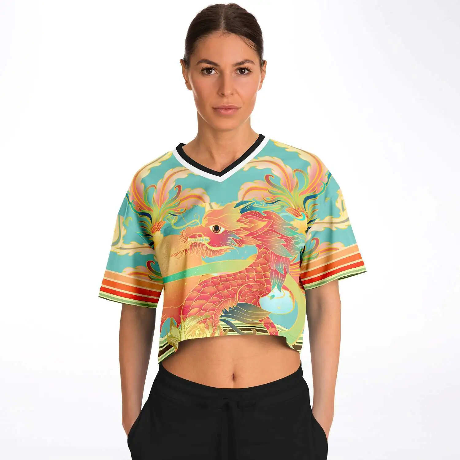 The Koi Dragon Crop Jersey