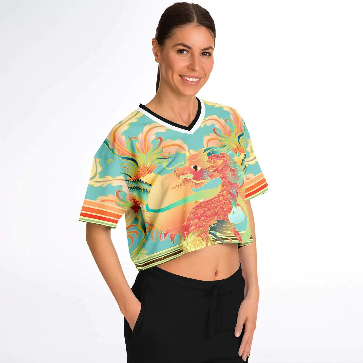 The Koi Dragon Crop Jersey