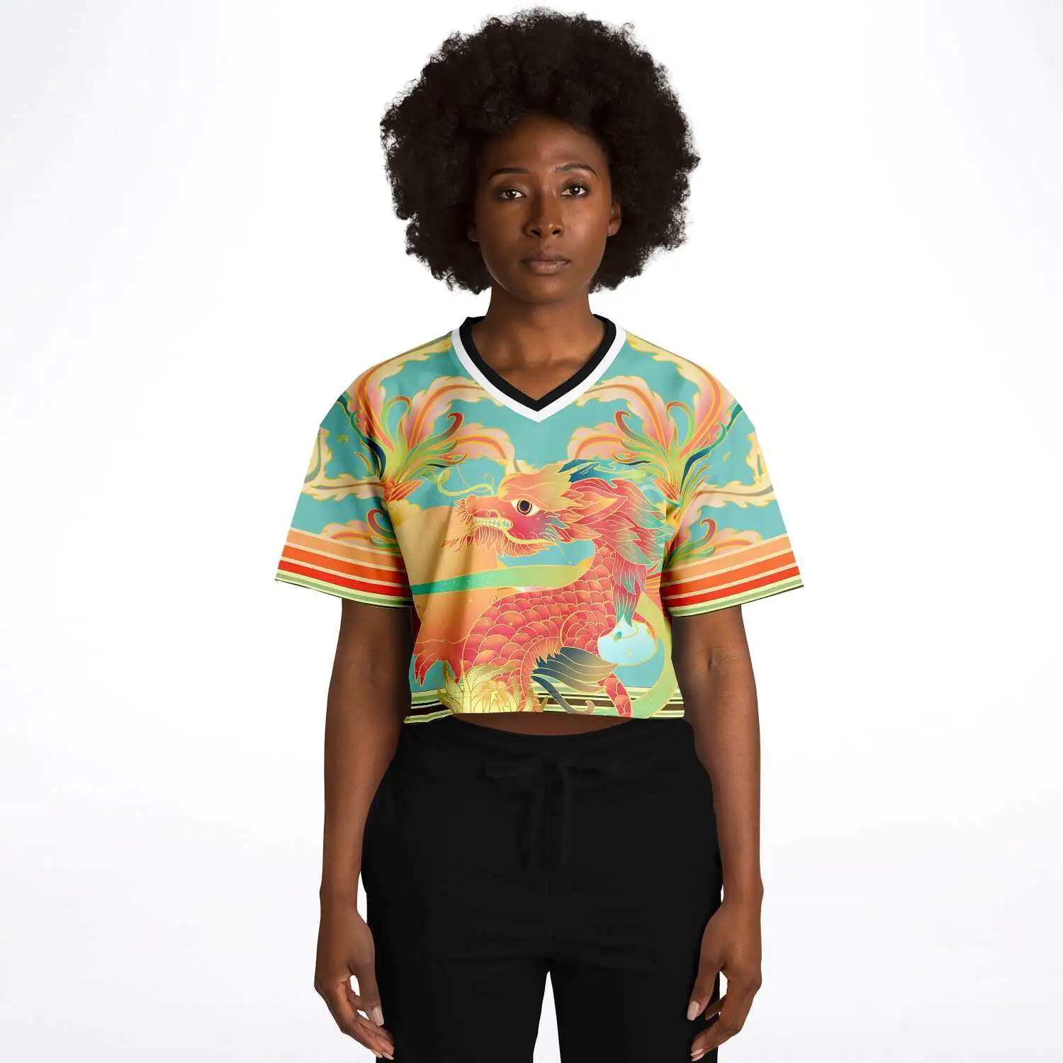 The Koi Dragon Crop Jersey