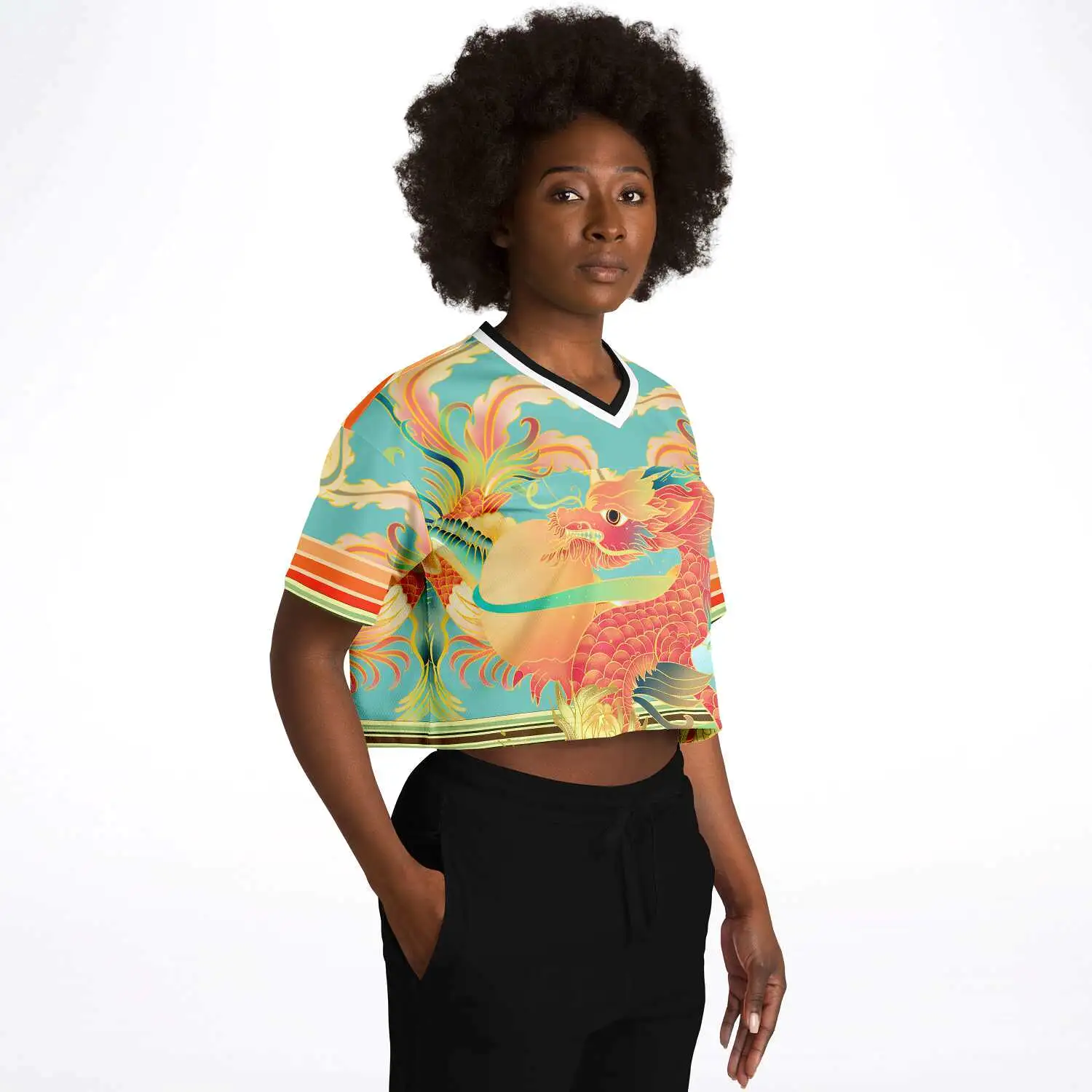 The Koi Dragon Crop Jersey