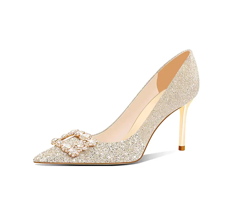 The Primrose Wedding Crystal Heels