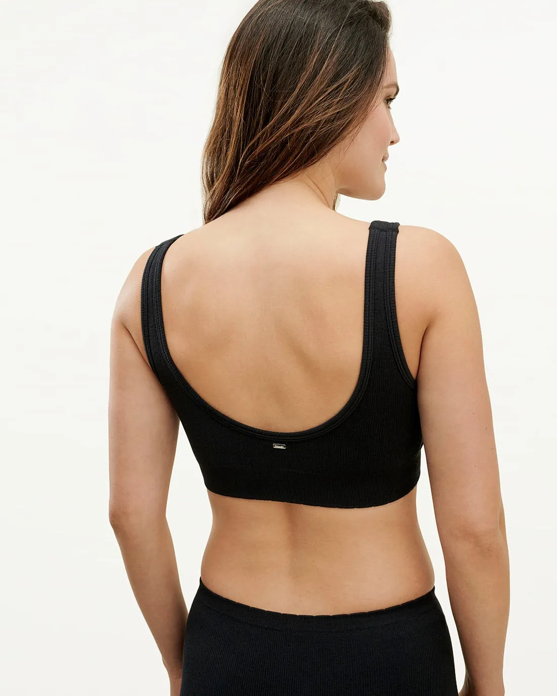 The Seamless Ribbed Crop Bra