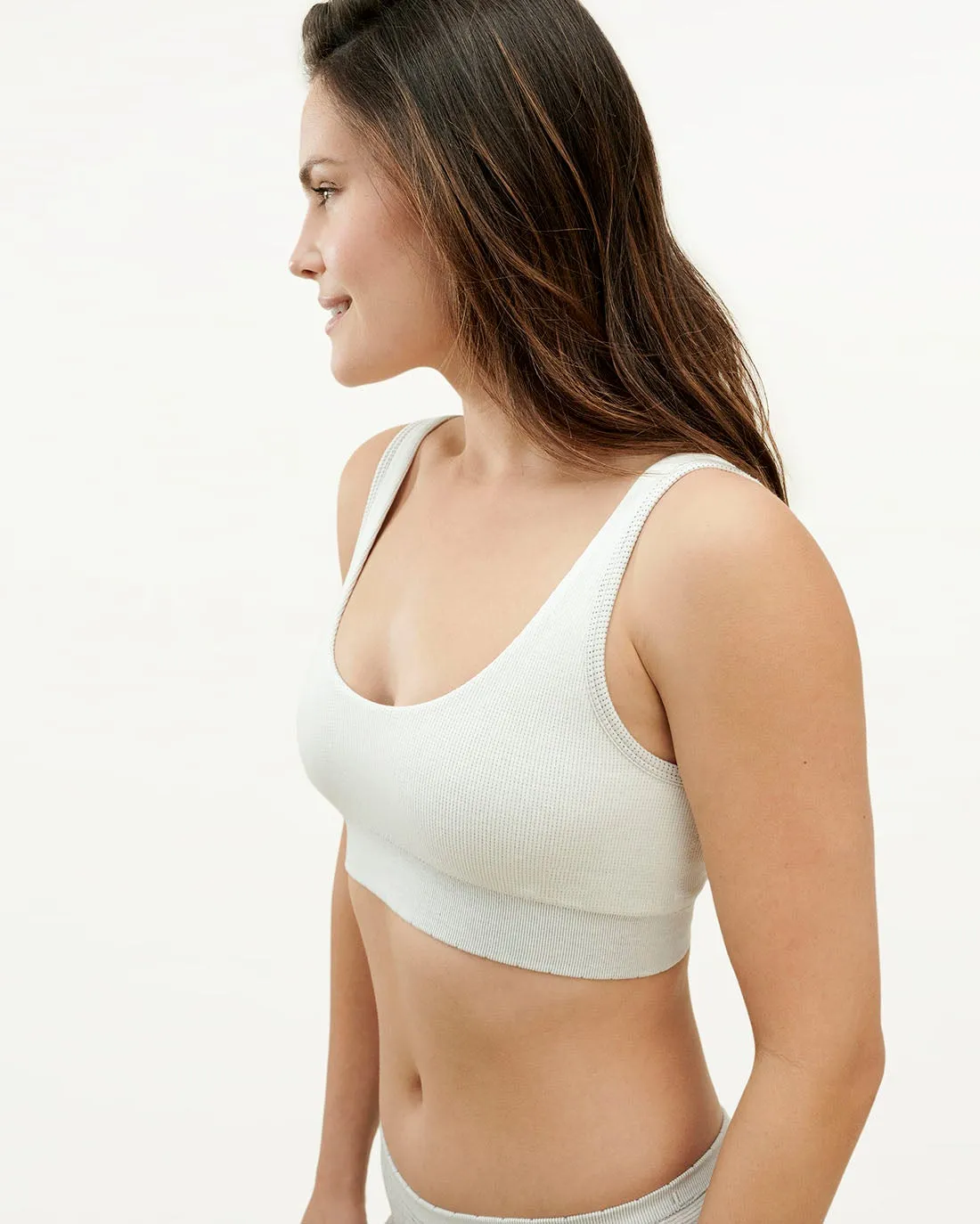 The Seamless Ribbed Crop Bra