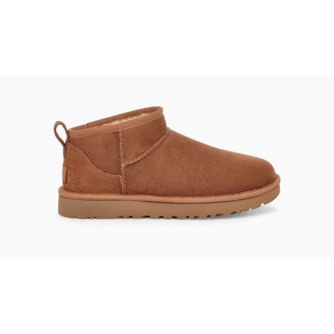 UGG Womens Classic Ultra Mini Boot in Chestnut