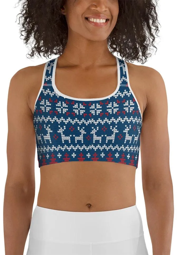 Ugly Christmas Sports Bra