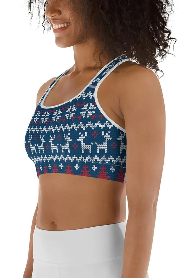 Ugly Christmas Sports Bra