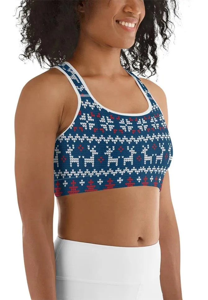 Ugly Christmas Sports Bra