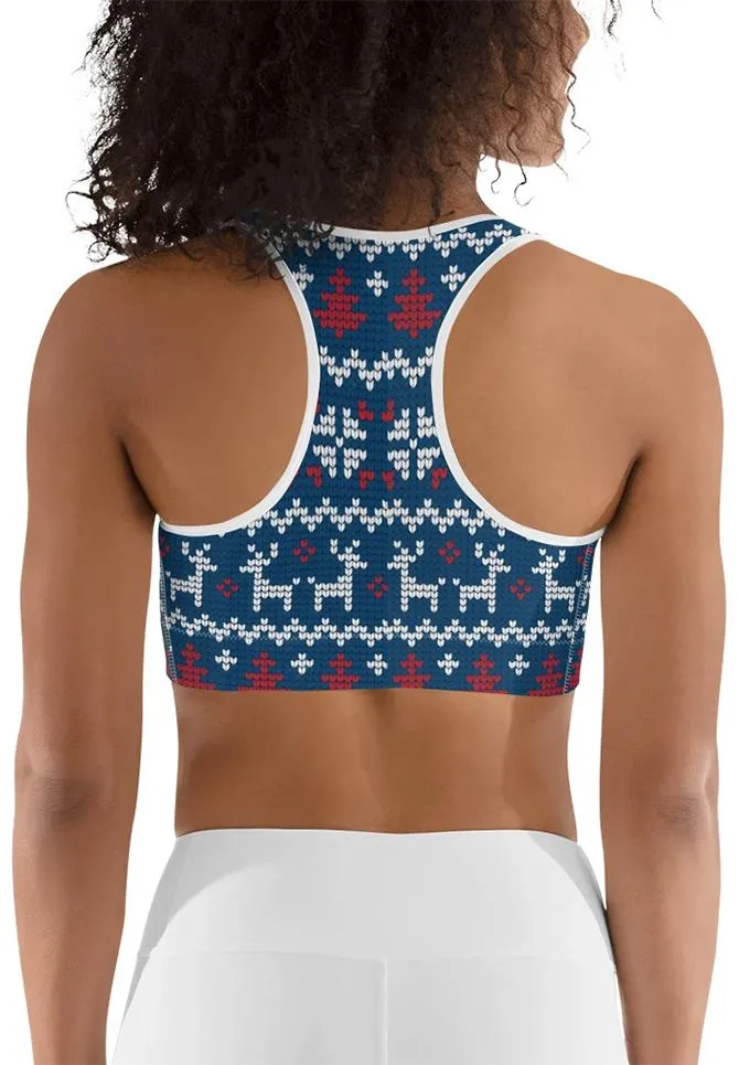 Ugly Christmas Sports Bra