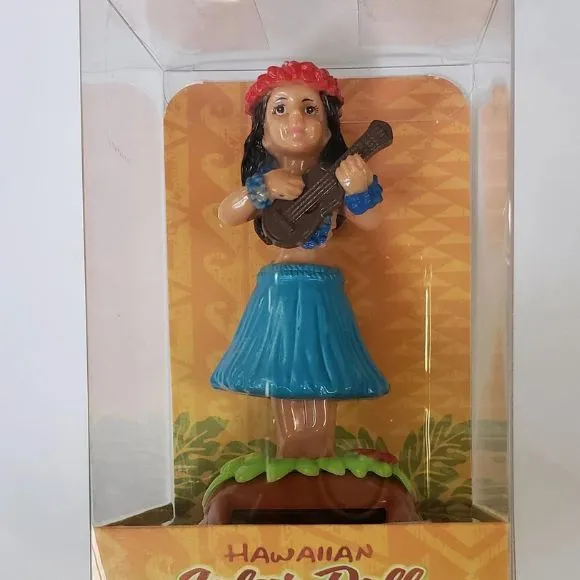 Ukulele Wahine Dashboard Doll