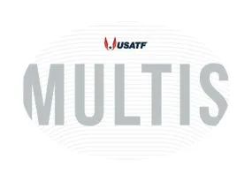 USATF White Oval Sticker - Multis