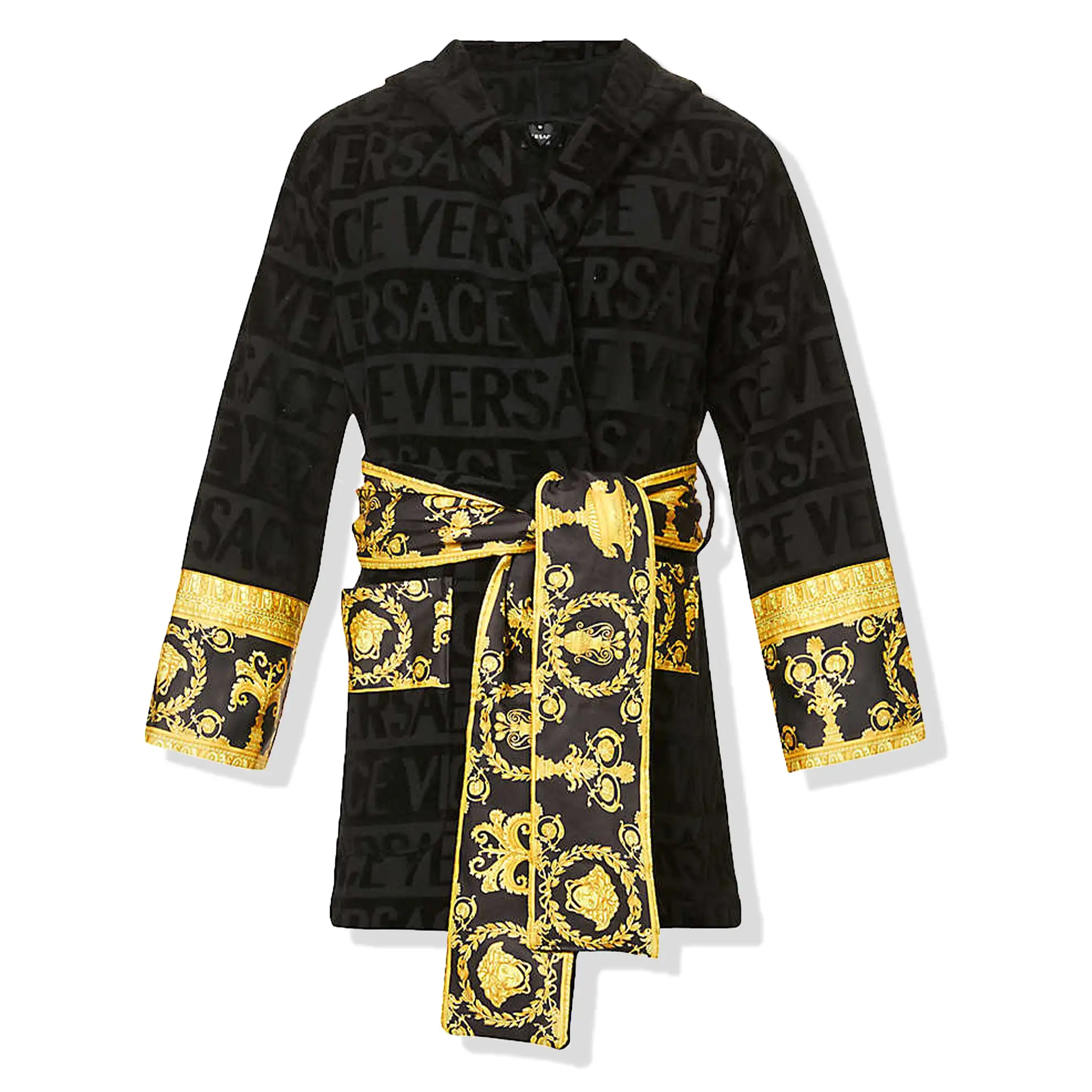 Versace Baroque Hooded Bathrobe