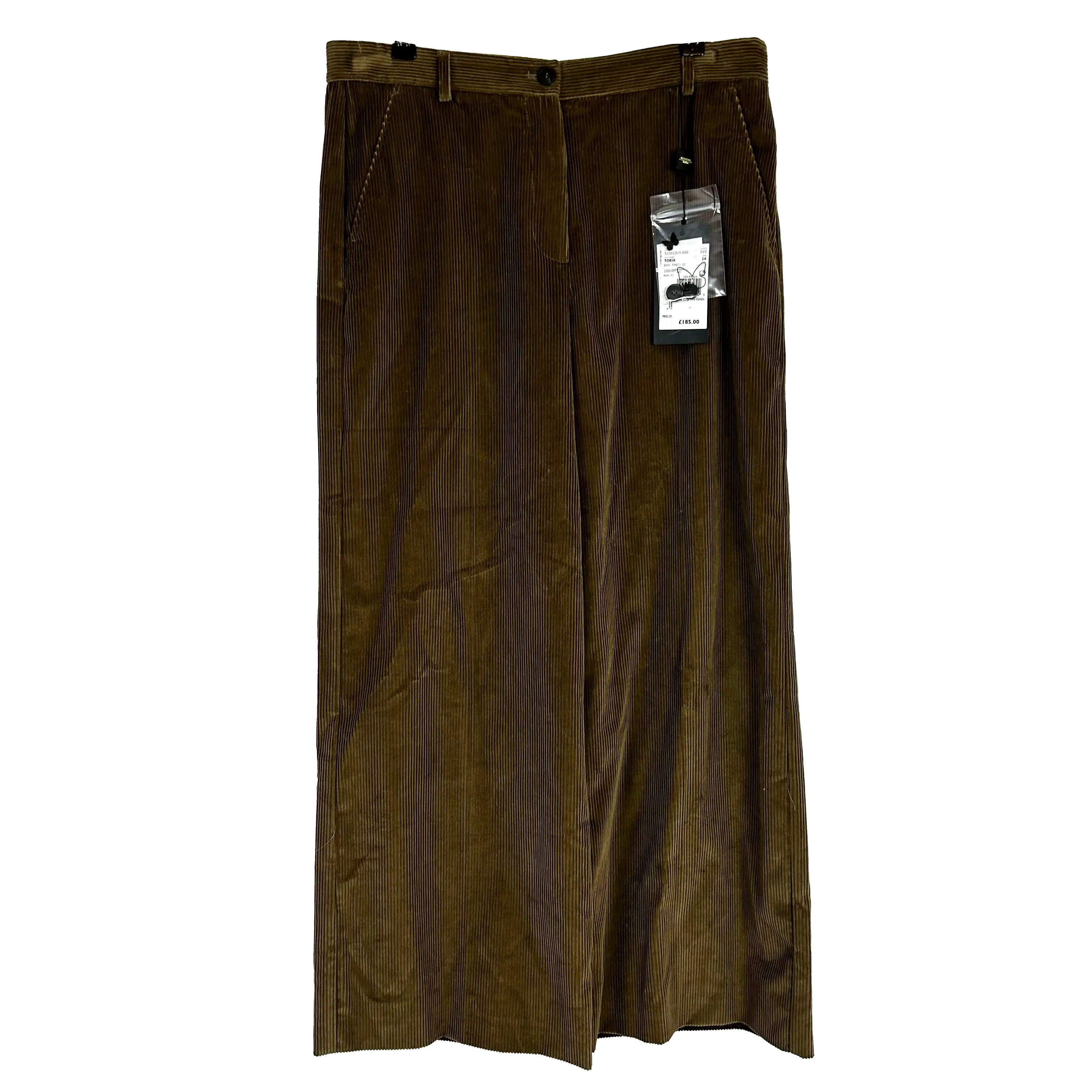 Weekend Max Mara Khaki Corduroy Tobia Trousers L