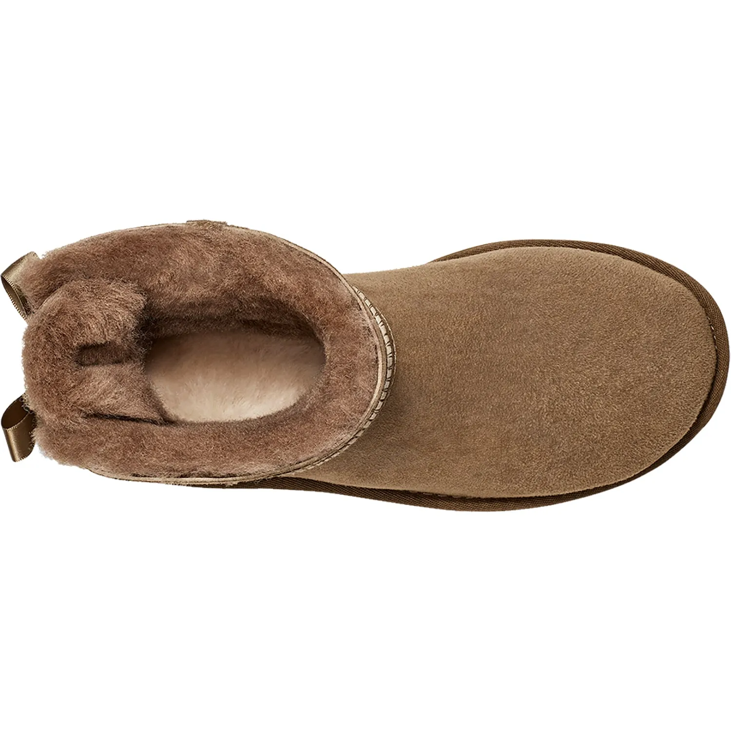 Women's UGG Mini Bailey Bow II Hickory Sheepskin